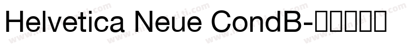 Helvetica Neue CondB字体转换